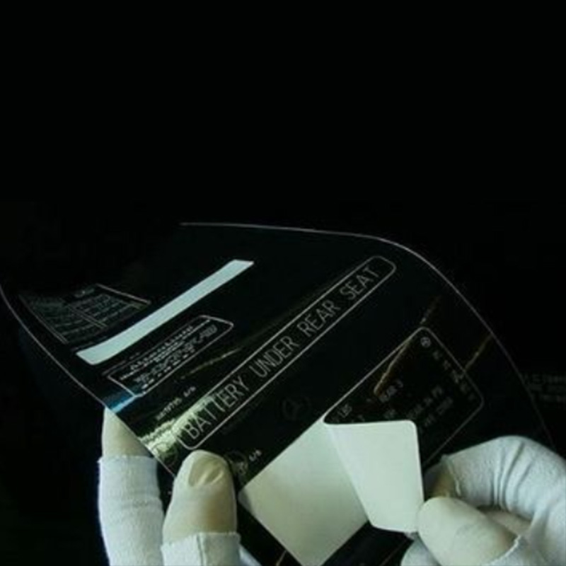 কালো অ-ফ্র্যাকচারিং চকচকে লেজার খোদাই ফিল্ম